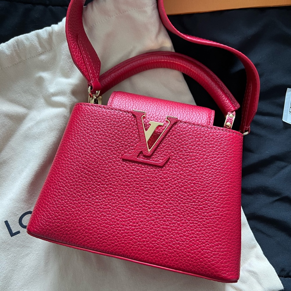 Louis Vuitton Capucines Mini in Scarlet